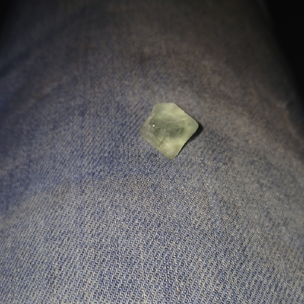 Light Green Sea Glass Chunk for Jewelry